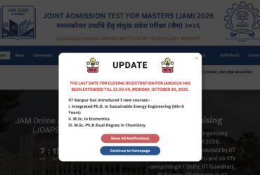आईआईटी जेएएम पंजीकरण की समय सीमा 20 अक्टूबर तक बढ़ाई गई: आवेदन कैसे करें और आवश्यक दस्तावेजों की जांच करें